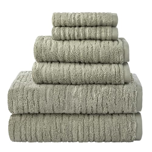 SKL Home CloudSoft Cotton Luxury 2-Piece Hand Towel Set, Sage - color: Sage, style: Hand Towels (Set of 2)