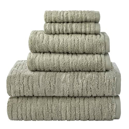 SKL Home CloudSoft Cotton Luxury 2-Piece Hand Towel Set, Sage - color: Sage, style: Hand Towels (Set of 2)