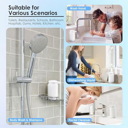 Automatic Soap Dispenser Touchless Foaming: Soap Dispenser Rechargeable for Bathroom - color: White1