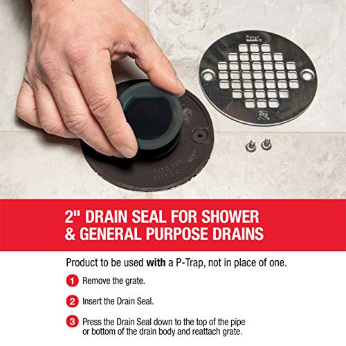 Oatey 4013846 2 in. Dia. Plastic General Purpose Floor Drain, Black (Pack of 4) - size: Pack of 4, style: 2 Inch Shower and Floor Drain
