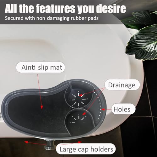 Hot Tub Tray Table with Adjustable Drink Holders, Spa Cup Holder, Durable Portable Accessory