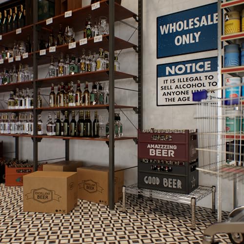 18" Deep x 24" Wide x 8" Height 1-Tier Wire Shelving Kit | NSF Commercial Storage Rack Unit - size: 18" Deep x 24" Wide