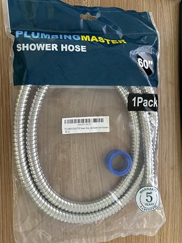 Shower Hose 60 Inches Stainless Steel Handheld Shower Head Hose Replacement with Brass Nut Long Fexible Shower Hose Extension - size: 60 inch(1pcs)