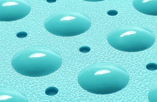 Extra-Long Non-Slip Bathtub & Shower Mat 39”x16” (Smooth/Non-Textured Tubs Only) Safe, Clean, Machine-Washable, Superior Grip&Drainage, Vinyl, Opaque Turquoise/Green-Blue - color: Opaque Turquoise (Green-blue), size: 39" x 16" (Rectangular)