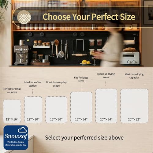 Dish Drying Mat - Absorbent Countertop Mat for Coffee Maker, Dish Rack (12''16'') - color: 05