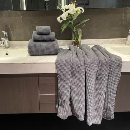 Oversized Bath Towels Extra Large 40x80 Inches Bath Sheets for Adults Super Soft Quick Dry Highly Absobent Microfiber Shower Towels (6 Piece,Charcoal)… - color: Charcoal 6 Piece, size: 6 Piece
