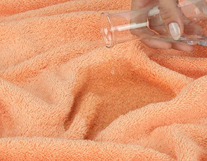 American Soft Linen 100% Cotton Luxury Turkish Towels, 4 PC Washcloth Set | Soft Absorbent Quick Dry OEKO Tex Standard 100 Certificated Durable Machine Washable Premium Hotel Quality - color: Malibu Peach, size: 13"x13"