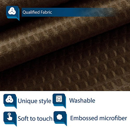 Barossa Design Soft Microfiber Fabric Shower Liner or Curtain, Hotel Quality, Machine Washable, Water Repellent, Chocolate Brown, 70 x 72 inches - color: Brown, size: 70"W x 72"L (Pack of 1)