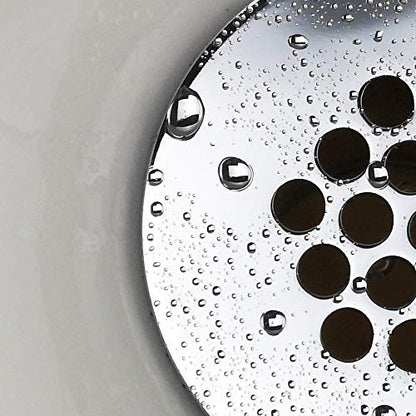 Purelux Grid Drain Strainer Assembly with Overflow for Bathroom Sink, Made of Brass Chrome Finish - color: Grid_chrome