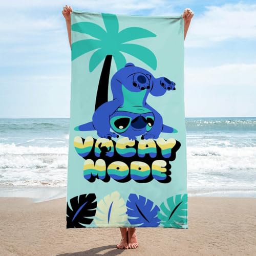 Jay Franco Disney Lilo & Stitch Kids Bath Pool Beach Towel - Super Soft & Absorbent 100% Cotton Towel, Measures 28 x 58 - color: Teal - Lilo & Stitch
