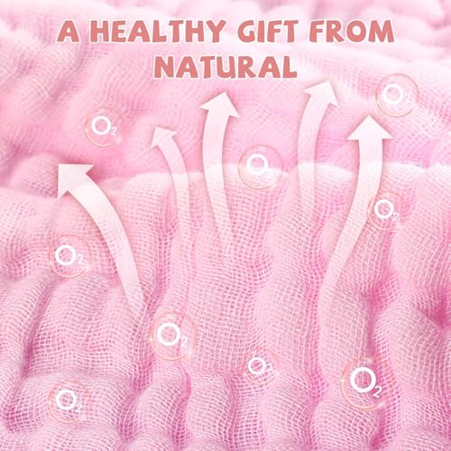 Cotton washcloths, face Cleaning Cloths,Bath Small Towels,6 Pack, 12x12 Inches - color: Pink
