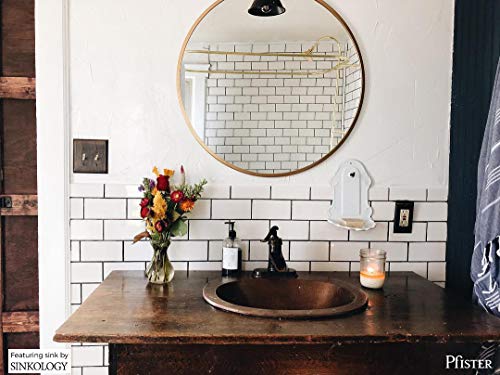 Pfister Ashfield Single Handle Bathroom Sink Faucet 1 Hole or 3 Hole Installation Rustic Bronze Finish with Pforever Seal Advanced Ceramic Disc Valve Technology LF042YP0U