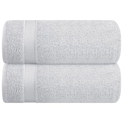 Belizzi Home Cotton 2 Pack Oversized Bath Sheet 35x70, Large Bath Sheet, Ultra Soft, Absorbent, Compact, Eco-Friendly, Recyclable, Quick Drying and Lightweight Towel - Light Grey - color: Light Grey, size: 2 Pack Bath Sheet