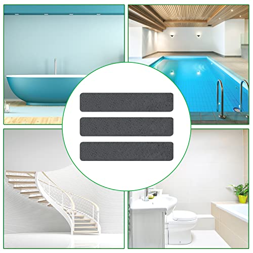 Non Slip Bathtub Strips 18 PCS Larger Adhesive Anti Slip Shower Stickers for Bath Tub, Bathroom, Stairs with Premium Scraper - color: Grey