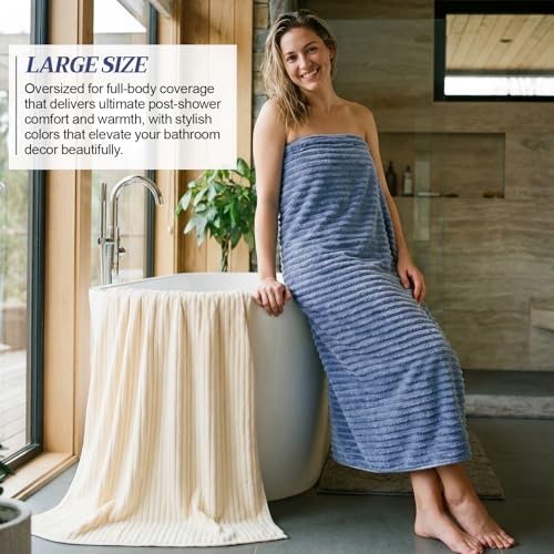 4 Pcs Extra Large Bath Towel 40x80'',Pink, Beige, Gray, Blue - color: Pink, Beige, Gray, Blue