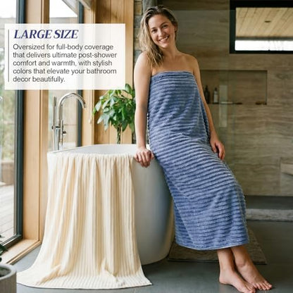 4 Pcs Extra Large Bath Towel 40x80'',Pink, Beige, Gray, Blue - color: Pink, Beige, Gray, Blue