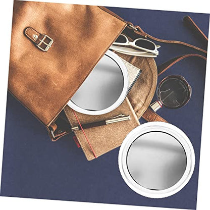 NOLITOY Round Makeup Mirror with Suction Cups 20x Magnification Lighted Magnifying Mirror for Travel and Home
