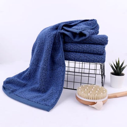 Everplush 4-Piece Premium Hand Towel Sets: Super-Soft, Highly Absorbent & Quick Drying Bathroom Towels – Versatile for Hotel, Bathroom, Shower, Spa, 16x30 Inches(Navy, 16" x 30") - color: Navy