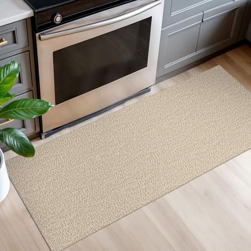 Washable Runner Rug, Non Slip Entry Runner, 2x5 Ft, Sand/Beige | Washable Braided Runner Carpet, Non Slip Rubber Dot Backed, For Hallway, Kitchen, Entryway, Bedroom, Laundry Room, Foyer - color: Sand/Beige, size: 2' x 5' (Rectangular)