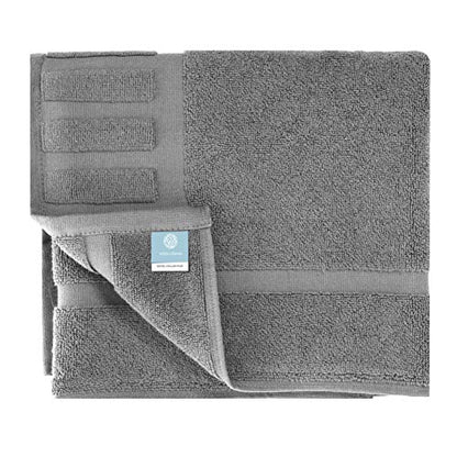 White Classic Luxury Bath Mat Floor Towel Set - Absorbent Cotton Hotel Spa Shower/Bathtub Mats [Not a Bathroom Rug] 22"x34" | 2 Pack | Gray/White - color: 05: Grey/White