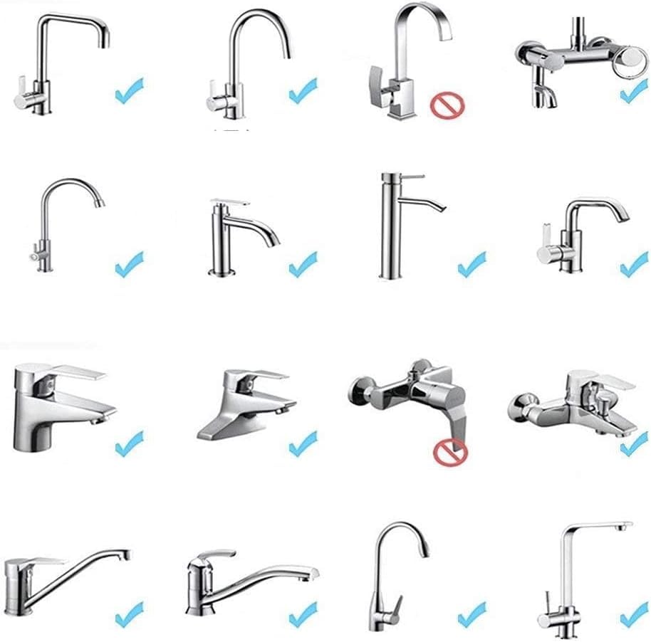 2PCS 360 Degree Swivel Faucet Aerator Deluxe Water Saving Faucet Sprayer Water Saving Bubbler Pressurized Faucet Filter Kitchen Accessories (360 Degree, Count, 2)