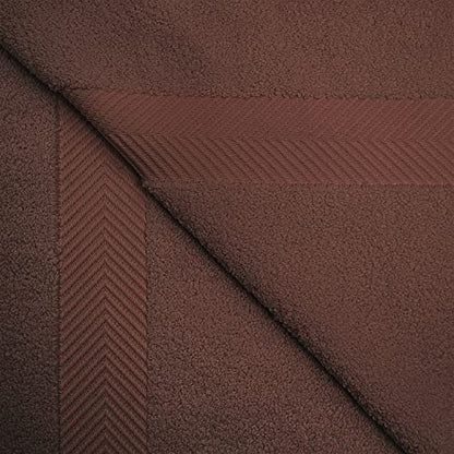 Zero-Twist Towel Collection, Luxurious Cotton Oversized Bath Sheet Towel, 34" x 68", 2-Pieces, Absorbent and Fast-Drying, Solid, Espresso - color: Espresso, size: Bath Sheet 2-Pack