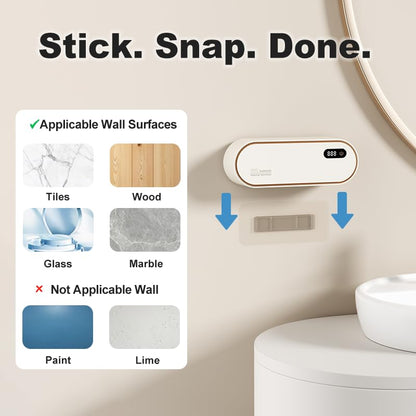 UV Toothbrush Sanitizer Holder for 4 | Wall Mounted Toothbrush Holder for Bathroom with Fan Drying | USB Rechargeable Toothbrush Cleaner & Sterilizer, No Drill Install, Modern Design (White) - color: White Ⅱ