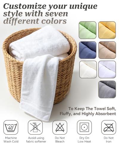 Luxury Bath Towels 3 Packs, Premium 100% Cotton, Hotel-Quality Experience, Ultra Soft Skin, Absorbent, Quick Drying & Low Lint, for Bathroom, Spa, Gym & Home Use - color: Blue Set of 3