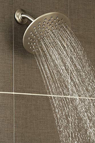Moen Velocity Eco-Performance Brushed Gold Two-Function Rainshower 8-Inch Shower Head with Immersion Technology, S6320EPBG - color: Brushed Gold, style: Eco-Performance