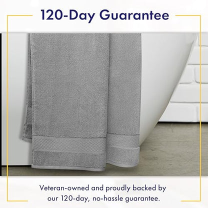 100% Organic Luxury Bath Sheets - GOTS Certified - Extra Large 35x70 Inches (Pack of 2) Zero-Twist, Long-Staple Cotton Bath Sheet Set (Pewter Grey) - color: Pewter, size: 2pc Bath Sheets