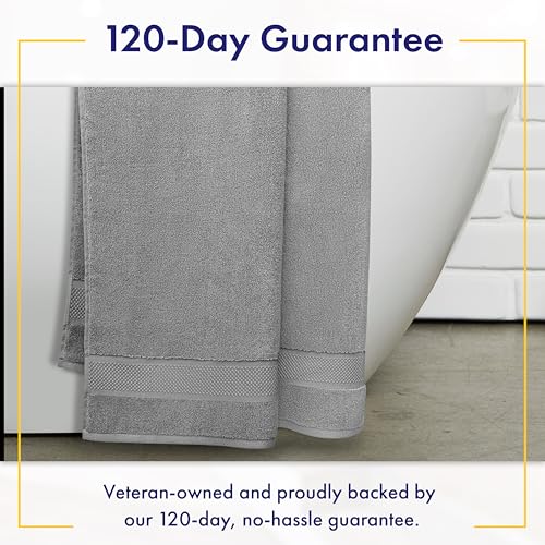 100% Organic Luxury Bath Sheets - GOTS Certified - Extra Large 35x70 Inches (Pack of 2) Zero-Twist, Long-Staple Cotton Bath Sheet Set (Pewter Grey) - color: Pewter, size: 2pc Bath Sheets