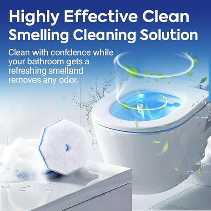 100 Pcs Disposable Toilet Cleaner Refill Pads, Universal Toilet Bowl Brush Replacement Heads, Durable Deep Cleaning Refills, Fresh Scent Bathroom Cleaning Supplies - size: 1 Count (Pack of 100)