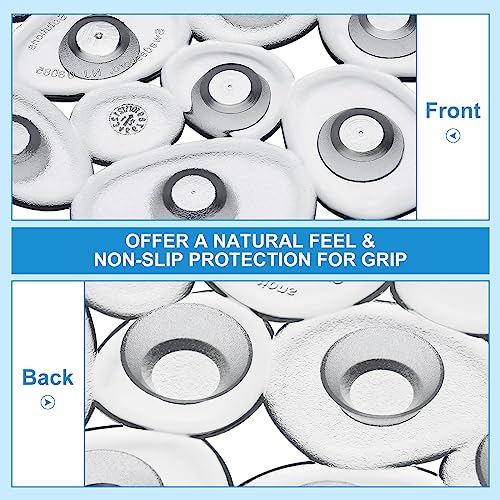 Riakrum 12 Pcs Non Slip Bathtub Stickers, Clear Anti Slip Shower Treads with Strong Suction Cups, Pebble Provides Traction Machine Washable No Residue, Safe(Gray) - color: Gray