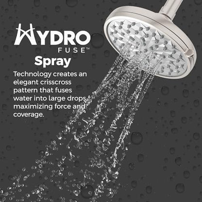 Pfister HydroFuse Shower Head, Shower Arm Not Included, 6-Function, 1.75 GPM, Spot Defense Brushed Nickel Finish, 015WS2HF01GS - color: Spot Defense Brushed Nickel, size: 1.75 GPM