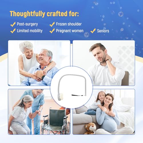 Long Handled Flower Loofah Sponge for Back, Back Scrubber Brush for Shower, Loofah Sponge on a Stick for Men,Women,Elderly - size: 1 Count (Pack of 1)