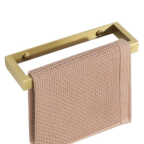 Alise Hand Towel Holder Towel Bar for Bathroom Wall Mounted,Gold Towel Rack for Bathroom Lavatory,8 Inch SUS304 Stainless Steel Towel Rail Towel Hanger for Walls - color: Gold, size: 8-Inch