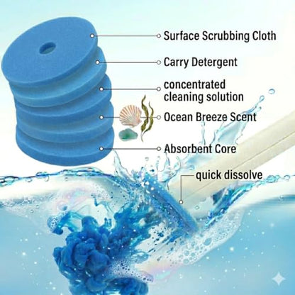 CiLoN 30 Pack Disposable Toilet Bowl Brush & Holder Set with Auto-Open Lid | Wall-Mounted Disposable Toilet Cleaning Set For Touch-Free Space-Saving Hygienic Modern Bathrooms (Starter Kit + 30 Sponge) - size: Starter Kit + 30pcs Refill Heads