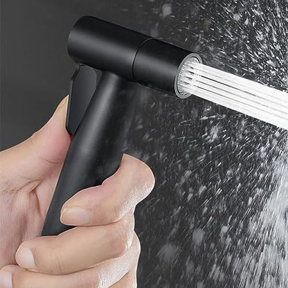 Handheld Bidet Sprayer Attachment G1/2 Toilet Bidet with 9.8ft Hose - color: Black