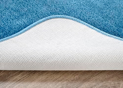 Garland Rug Traditional Bath Rug, 30-Inch by 50-Inch, Basin Blue - color: Basin Blue, size: 2'6" x 4'2" (Rectangular)