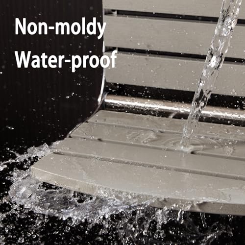 17.5" Folding Shower Seat Wall Mounted,Foldable Shower Bench,Fold Down Shower Seat,Folding Shower Seat Bench,Wall Mount Shower Seat Bench Chair (Grey) - color: Grey