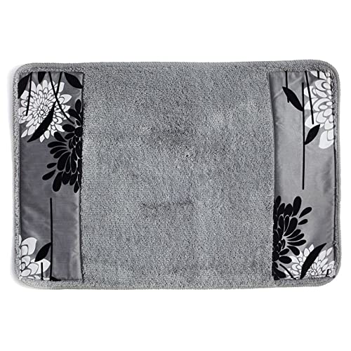 Zahari Home Erica Bathroom Rug Luxury Bath Rug Washable Beautiful Shower Mat Unique Design Stylish Non Slip Shower Mat Grey Rug Bath Shower Tub Decor - color: Erica, style: Bath Rug