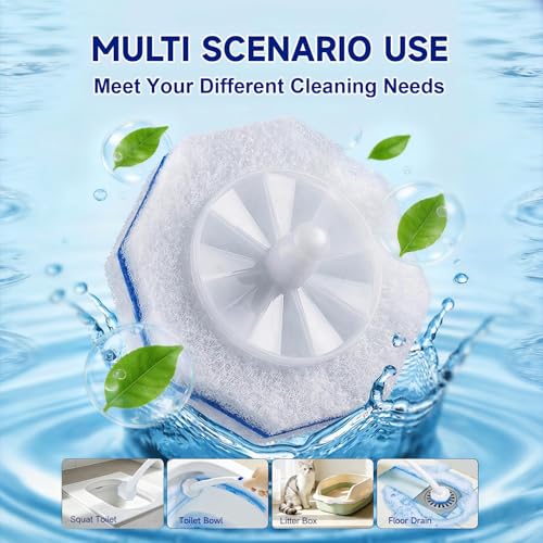 20 Count Toilet Bowl Cleaner Wand Refills Compatible with CLOROX, Disposable Toilet Brush Refills, Replacement Brush Heads for Cleaning System - size: 20 Count (Pack of 1)