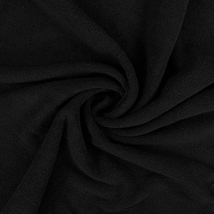 Utopia Towels - Luxurious Jumbo Bath Sheet 2 Piece - 600 GSM (35X70 Inches) 100% Ring Spun Cotton - Highly Absorbent and Quick Dry Extra Large Bath Towel - Super Soft Hotel Quality Towel (Black) | Extra Large Ring Spun Cotton Bath Sheets - Soft, Plush, Qu