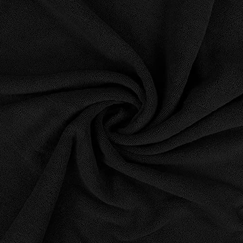 Utopia Towels - Luxurious Jumbo Bath Sheet 2 Piece - 600 GSM (35X70 Inches) 100% Ring Spun Cotton - Highly Absorbent and Quick Dry Extra Large Bath Towel - Super Soft Hotel Quality Towel (Black) | Extra Large Ring Spun Cotton Bath Sheets - Soft, Plush, Qu
