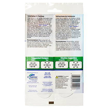 COMPAC HOME Select Safe-T-Shapes, Large, White Daisy 14 Count (Pack of 2) - size: Large (Pack of 2)