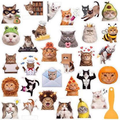 Fullhawl 30 Pcs Cat Non Slip Shower Stickers, Cute Bathtub Safety | 30 Pack Cat Design, Cute Bathroom Decor, Non Slip Texture, Strong Adhesive Support for Safer Bath Time - style: Cat