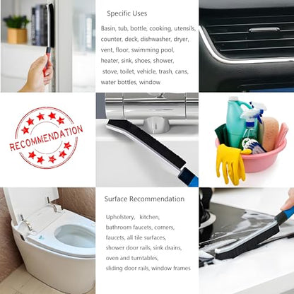 Gap Cleaning Brushes,Small Conner Crevice Cleaner Essentials Home Cleaning | Crevice Brushes for Women Men, Hard Bristle Small Space Scrub for Household House Bathroom Kithen Window Shower Sink - color: 6pcs New Model