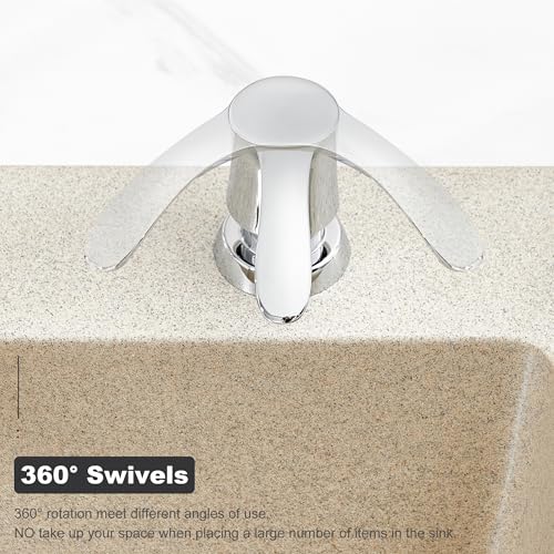 Kitchen Sink Soap Dispenser - Chrome, G080C-G | Sink Soap Dispenser Pump with 40" Silicone Soap Dispenser Extension Tube, Say Goodbye to Frequent Refills - color: Chrome, size: with Hose