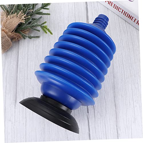High Pressure Bellow Plunger for Bathroom Plunger for Toilet Blockage Removal Blue