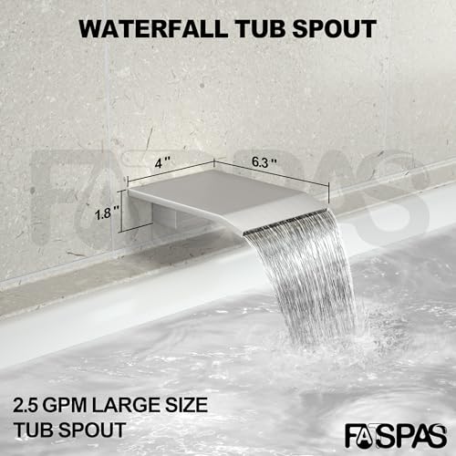 Shower System with 10-Inch Rain Head and Tub Spout | All-Metal Tub Shower Faucet Set, Wall Mounted Rain Showerhead, Handheld Spray, Includes Valve and Trim Kit, Brushed Nickel - color: Brushed Nickel, style: 10"-With Tub Spout